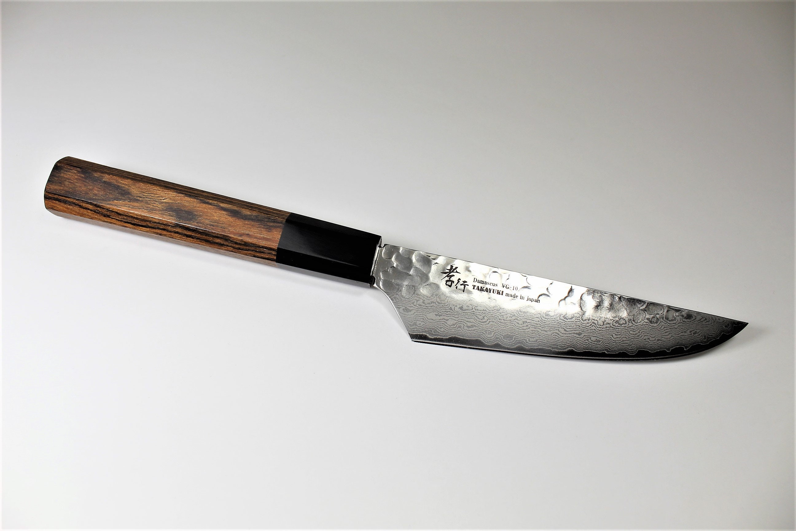 Molybdenum Steel Serrated Steak Knife with Wood Handle 230mm – Japanese  Taste