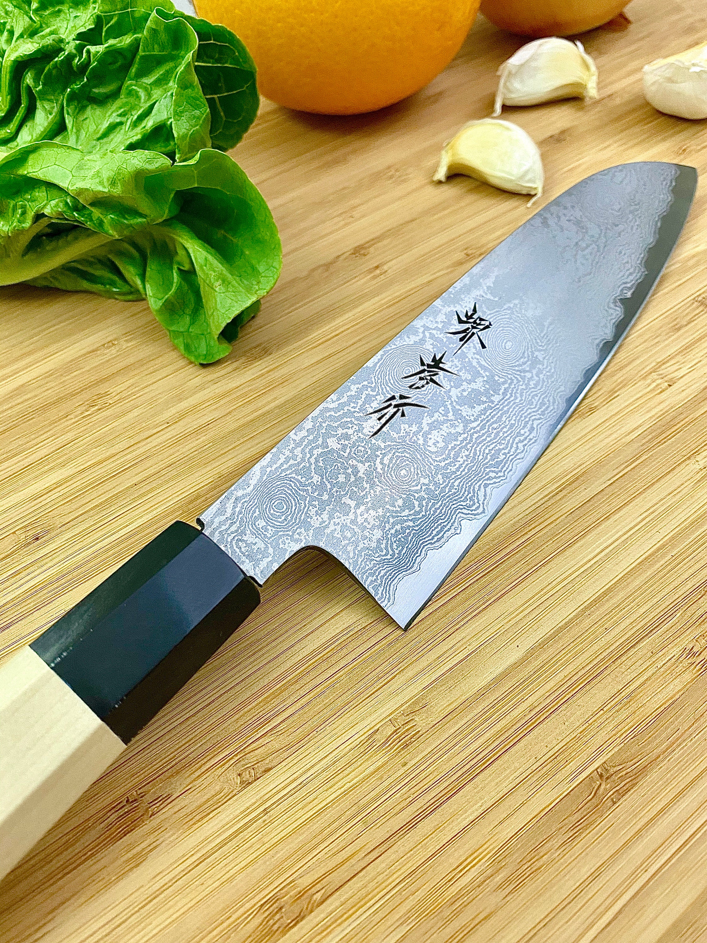 Japanese Chef Knife Japanese Santoku Knife Ginsan Damascus Japanese Chef Knife Japanese Santoku Knife Ginsan Damascus