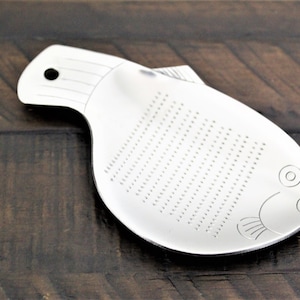Stainless Steel Japanese Grater / Oroshigane Fugu (Pufferfish) Shape Kitchen Tool Made in Japan