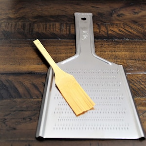 Japanese Oroshigane Japanese Grater Stainless Steel with Bamboo Brush Kitchen Tool Made in Japan
