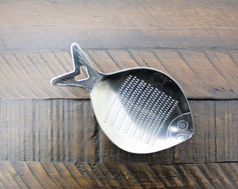 Stainless Steel Japanese Grater / Oroshigane Tai (Sea Bream) Shape Kitchen Tool Made in Japan