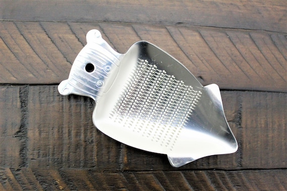 Stainless Steel Japanese Grater / Oroshigane Ika Squid Shape Kitchen Tool  Made in Japan 