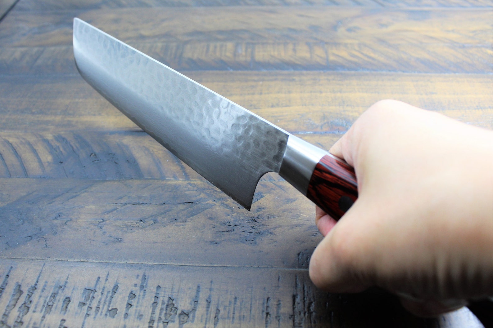 Japanese Nakiri Knife Damascus 33 Layer Kitchen Knife Made in Etsy