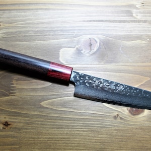 Sawakazuma Setsukei VG-10 Damascus Petty Knife 135 mm / 5.3" Rosewood Handle Kitchen Knife Made in Japan Kitchen Knife