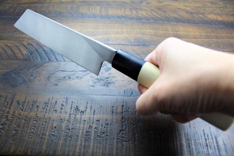 Japanese Nakiri Knife Japanese Mukimono Knife INOX Molybdenum Etsy