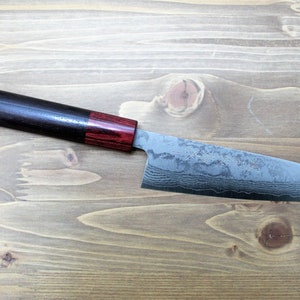 Sawakazuma Setsugetsuka VG-10 Damascus Petty Knife 135 mm / 5.3&quot; Rosewood Handle Kitchen Knife Made in Japan Kitchen Knife
