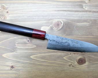 VG-10 Damascus Petty Knife: 135mm Rosewood Handle Kitchen Knife