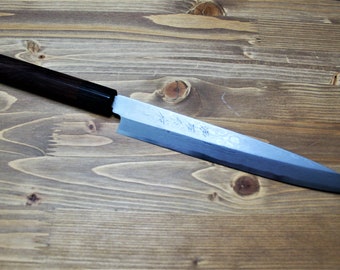 Sawakazuma Yanagiba Slicer Knife: 210mm Damascus Rosewood Handle