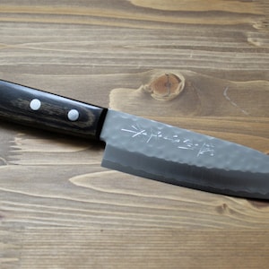 Sawakazuma Sazanami Petty 130 mm / 5.1&quot; Wood Handle Kitchen Knife Made in Japan Japanese Knife