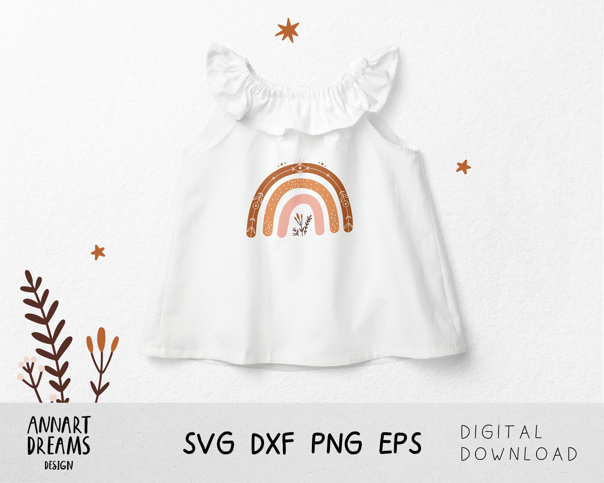Download Boho rainbow svg Rainbow clipart Boho svg files for cricut ...