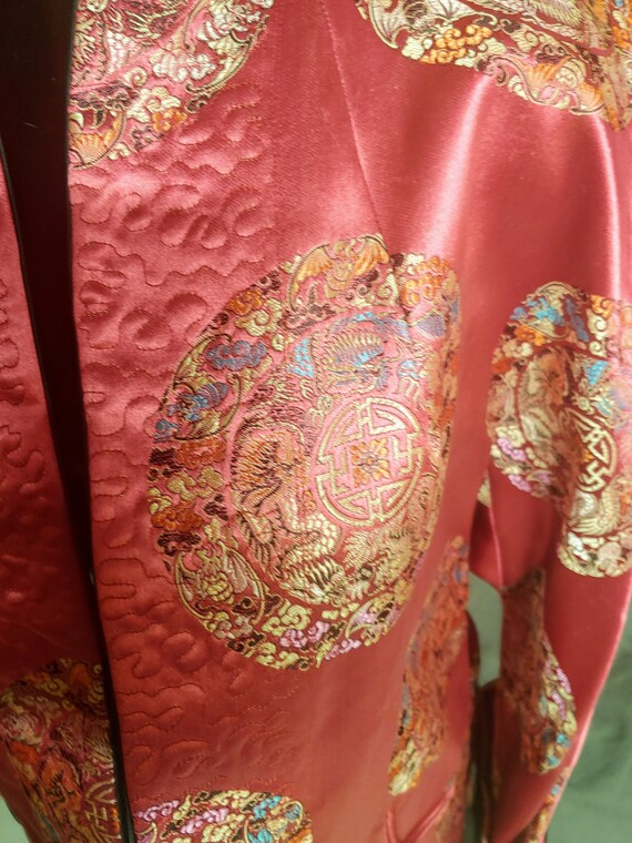 Vintage handmade silk kimono, reversable