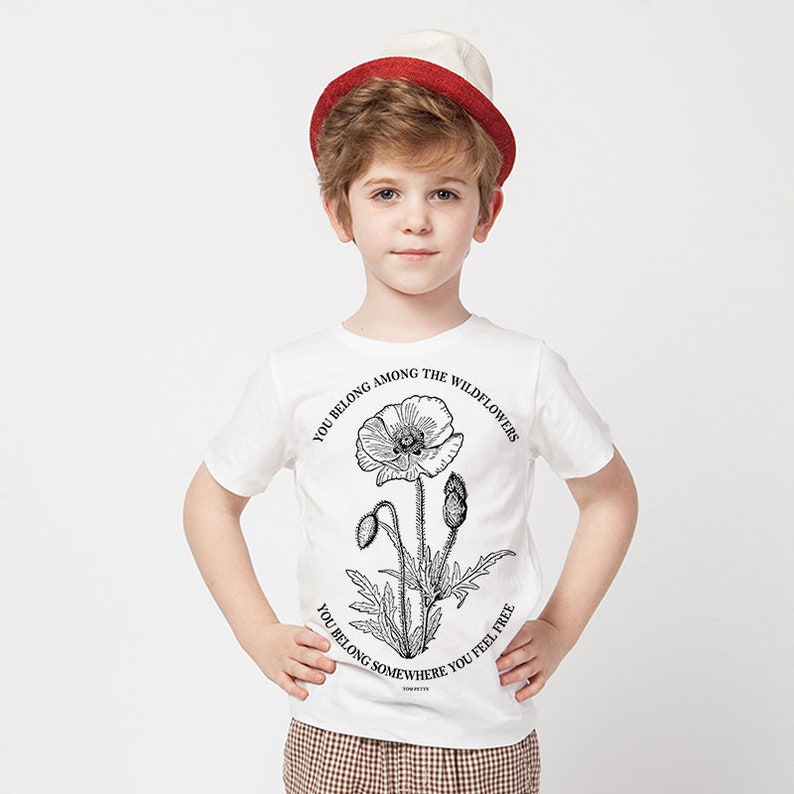 Kids Tom Petty T Shirt Kids Tom Petty Wildflowers Shirt Etsy