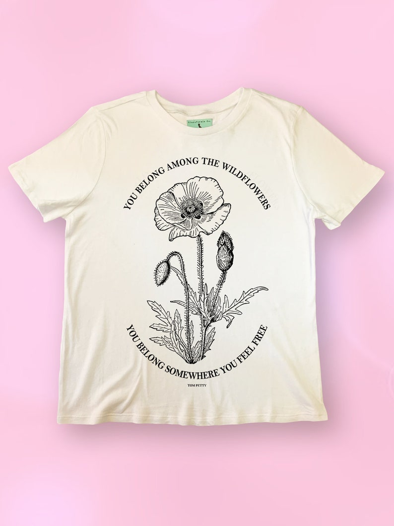 Tom Petty Wildflowers Lyrics T Shirt Retro Tom Petty T Shirt Etsy