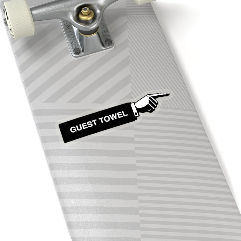 Sticker Guest Towel Sign for Bathroom Etsy
