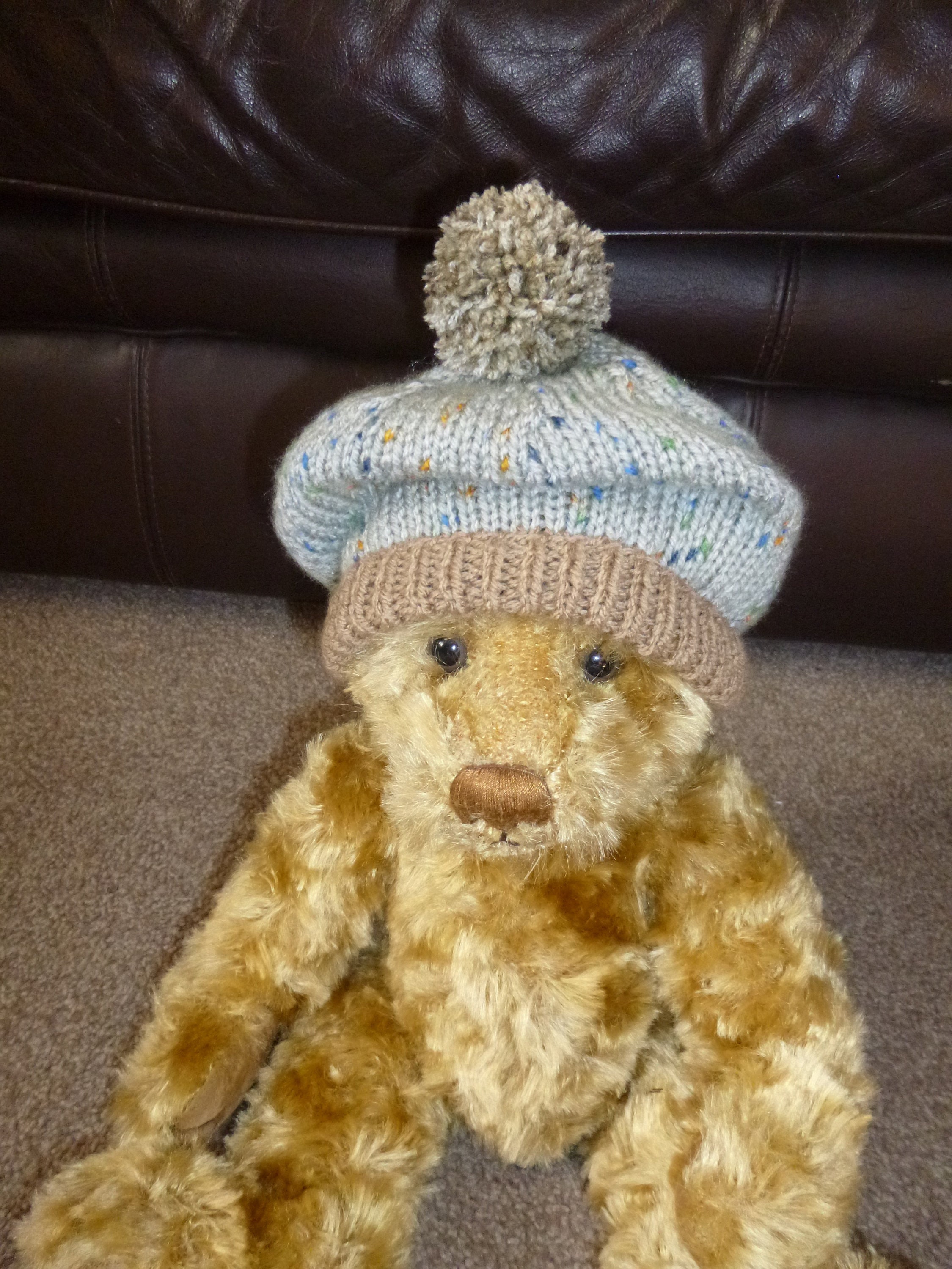Handmade knitted teddy bear clothes hand knitted hat Etsy