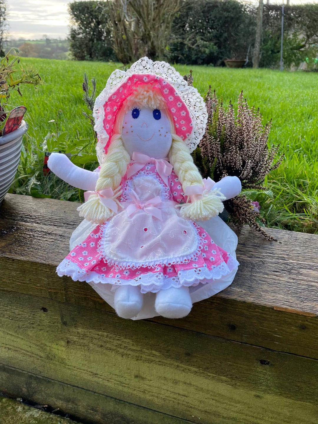 Handmade Rag Doll - Etsy UK