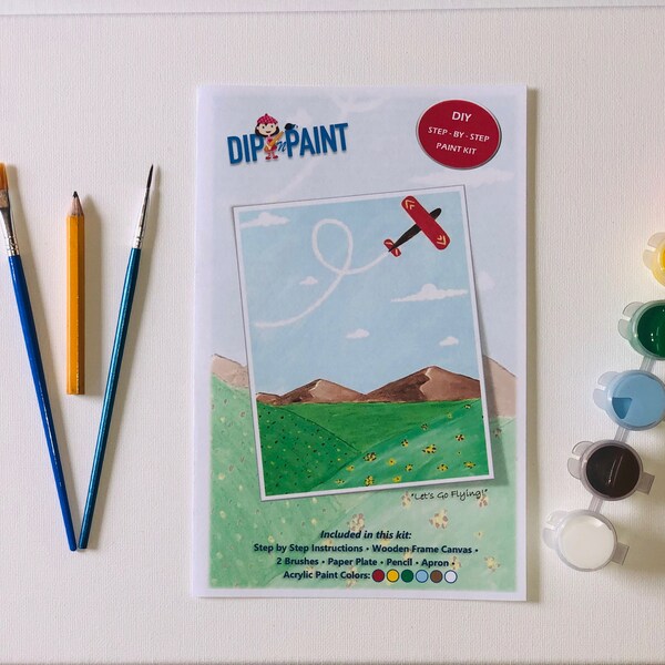 Airplane Kit Paint Etsy