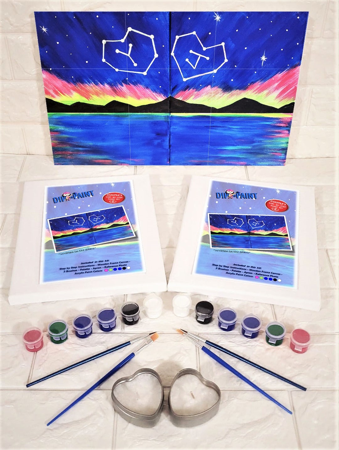 Written in the Stars Couples Paint Kit Anniversary/date Night All