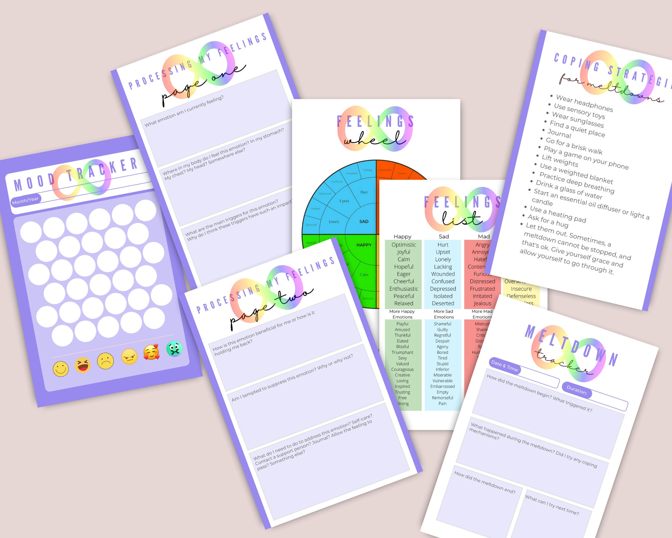 Autism Self-care Planner Printable Planner Adult Planner and Journal - Etsy