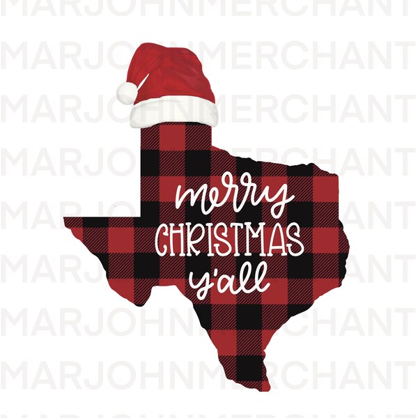 Texas Christmas Card Etsy