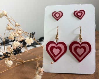 Heart Collection Earrings/Valentine's Day/Galantine's Day Gifts