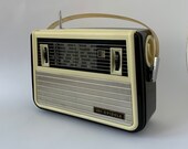 Retro radio VEF-Spīdola, Soviet portable radio, Radio transistor, Vintage, Old radio, Collectible radio, Stylish design, Retro decor, Rarity