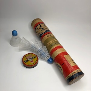 Vintage Badminton Shuttlecock, Plastic Shuttlecock, 14pcs Shuttlecock Set, Sports Collectible, Sports Decor, Vintage Sports, Vintage Gift,