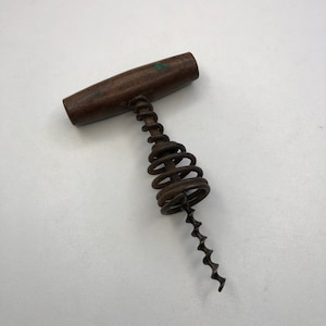 Antique corkscrew, corkscrew,   metal corkscrew, Bar Tool, Bottle Opener, Vintage Gift for Him