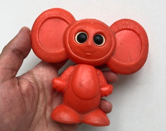 ソビエトのおもちゃのカタツムリ、ビンテージのおもちゃ、車輪の付いた