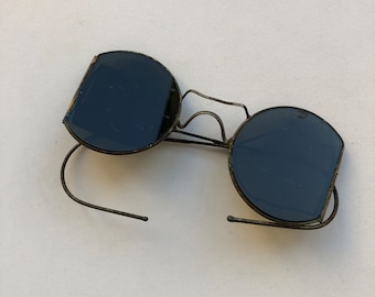 Vintage bril, slotenmaker bril, militaire bril, Sovjet-professionele bril, groen glas, industriële bril, Steampunk, cadeau voor hem