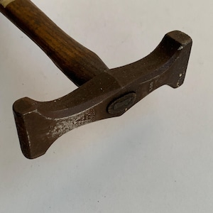 Vintage Craft Hammer, Straightening Hammer, Rare Shaped Hammer, Metalworking, Collectible Tool, Industrial Decor, Gift for Him