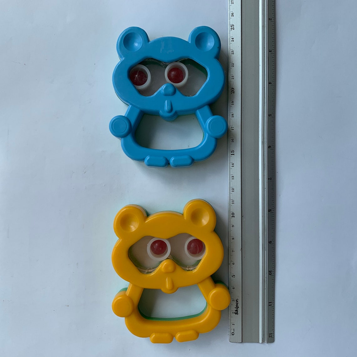Vintage Plastic Rattles Bear Rattles Baby Toys for Toddlers Etsy UK