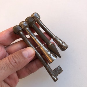 Vintage sleutelset, treindirigentsleutels, speciale Sovjetsleutel, spoorweg, verzamelsleutel, zeldzame sleutel, USSR-treinen, industrieel decor, cadeau voor hem,