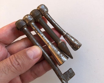 Clé En Acier Inoxydable Pour Trains - Outil à 4 Pans - 9cm - Porte Et Armoire De Train - 3