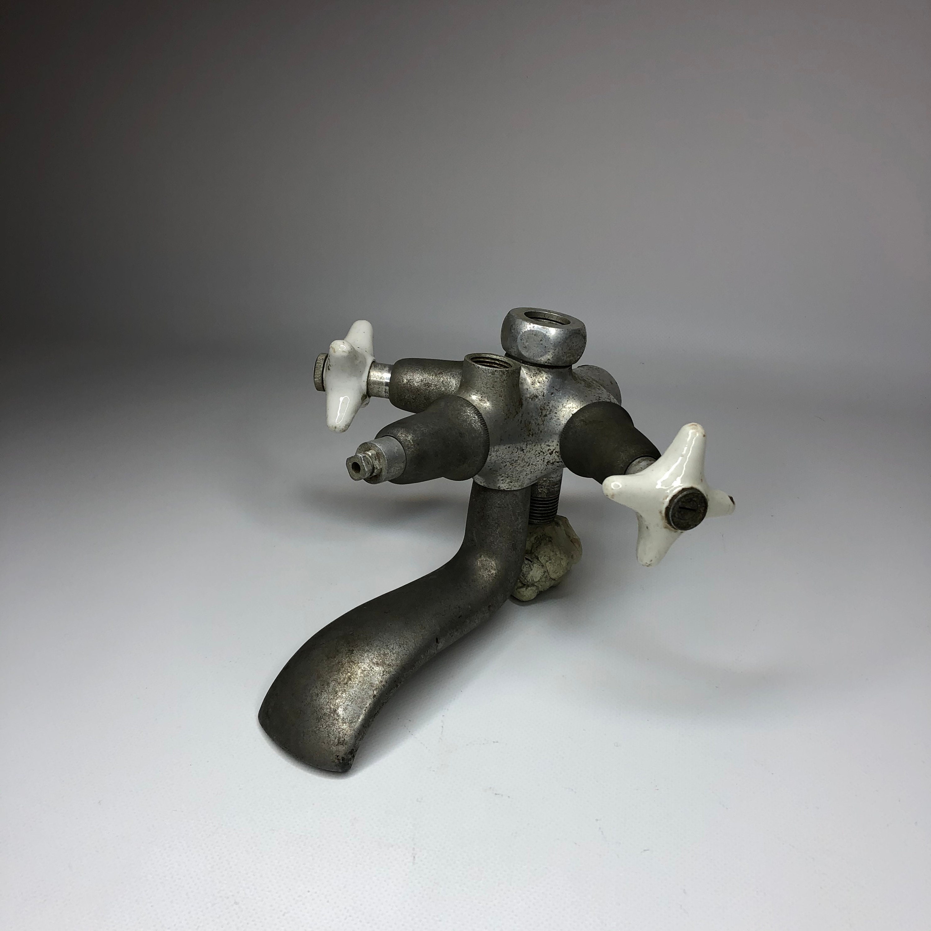 Antique Water Faucet, Art Deco, Shower Faucet, Aluminum Faucet, Antique Plumbing, Home Decor