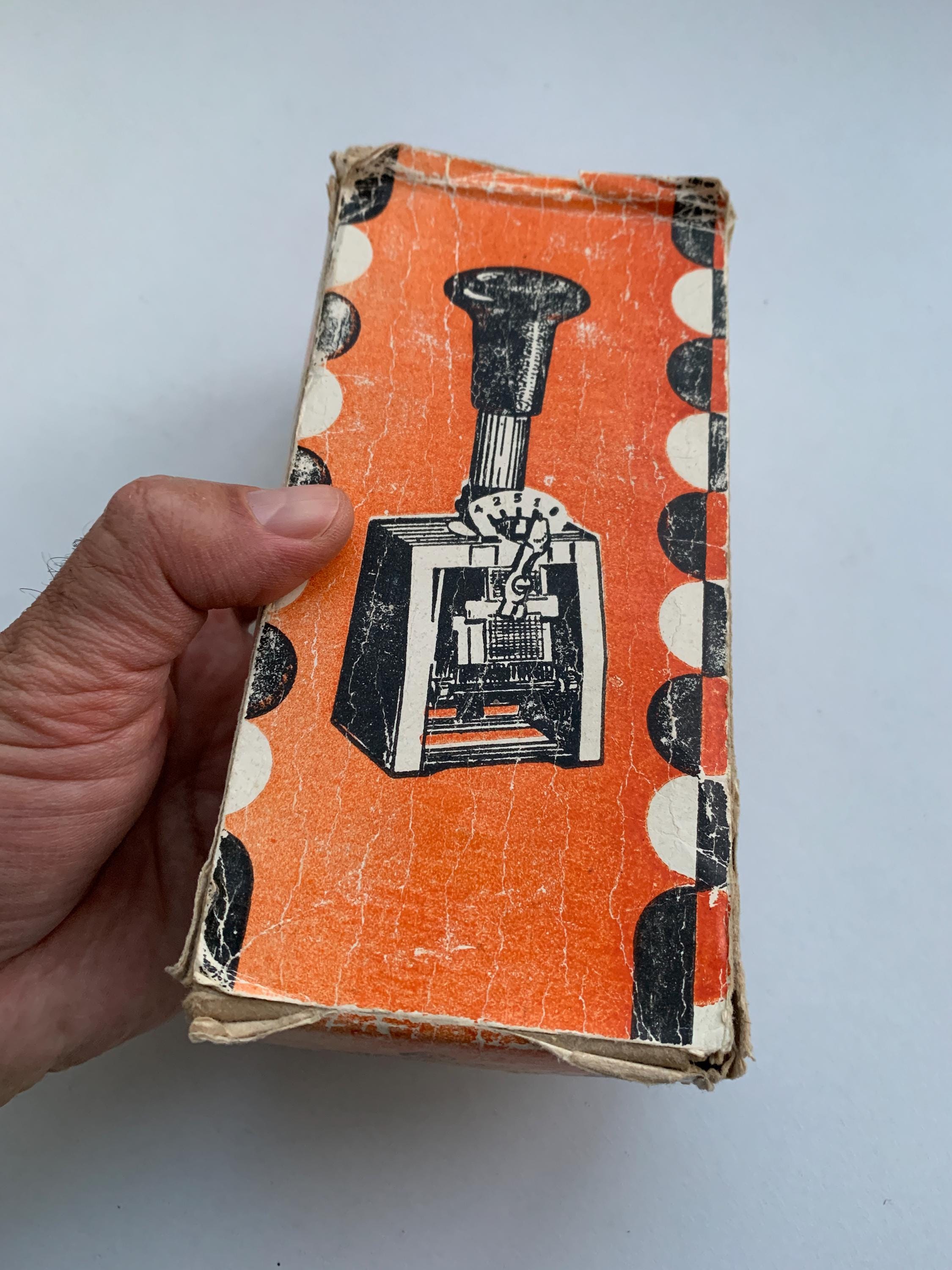 Vintage Numbering Machine, Mechanical Sequential Numbering, Stamp