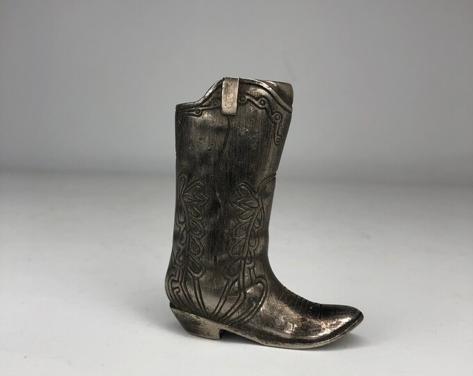 Vintage Lighter Case Cowboy Boot Lighter Metal Case Pocket Etsy