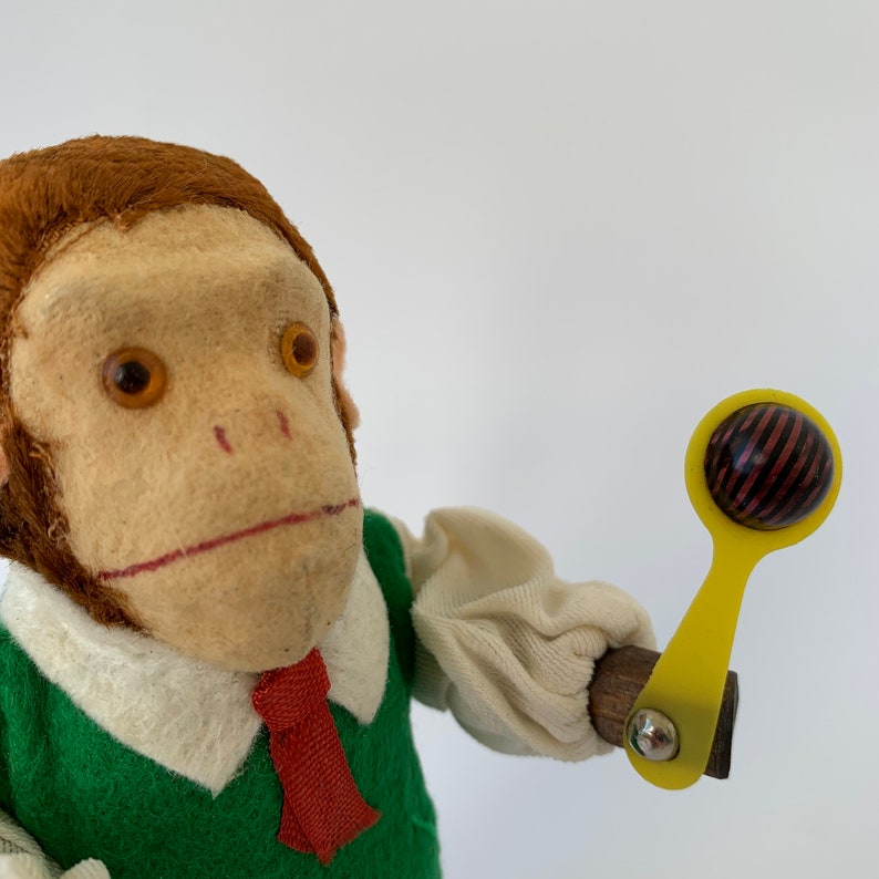 Rare Dancing Monkey Vintage Clockwork Toy Mechanical Plush | Etsy