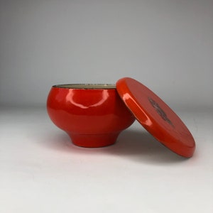 Vintage Cast Iron Saucepan, Enamel Coated Saucepan, Miniature Saucepan, 0.2 Liter Volume, Ovenware, Retro Cookware, Home Decor