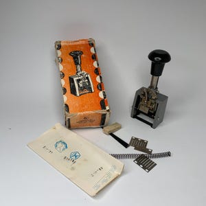 Vintage Numbering Machine,  Mechanical Sequential Numbering, Stamp, Office Numbering, Office Decor, Retro Numbering, Vintage Gift for Him