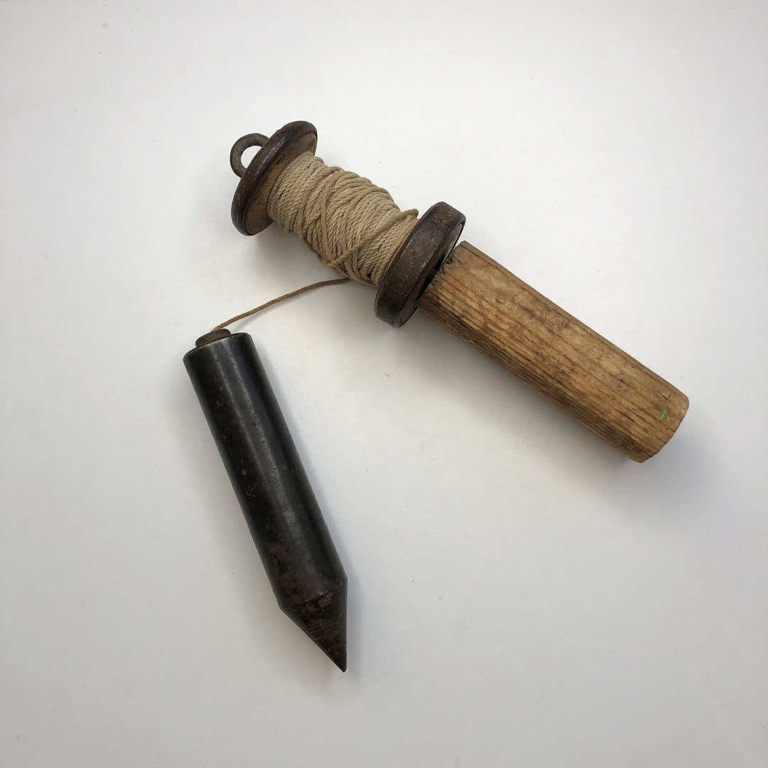 Vintage Plumb Line Construction Tool Craft Tool Rare Tool Etsy