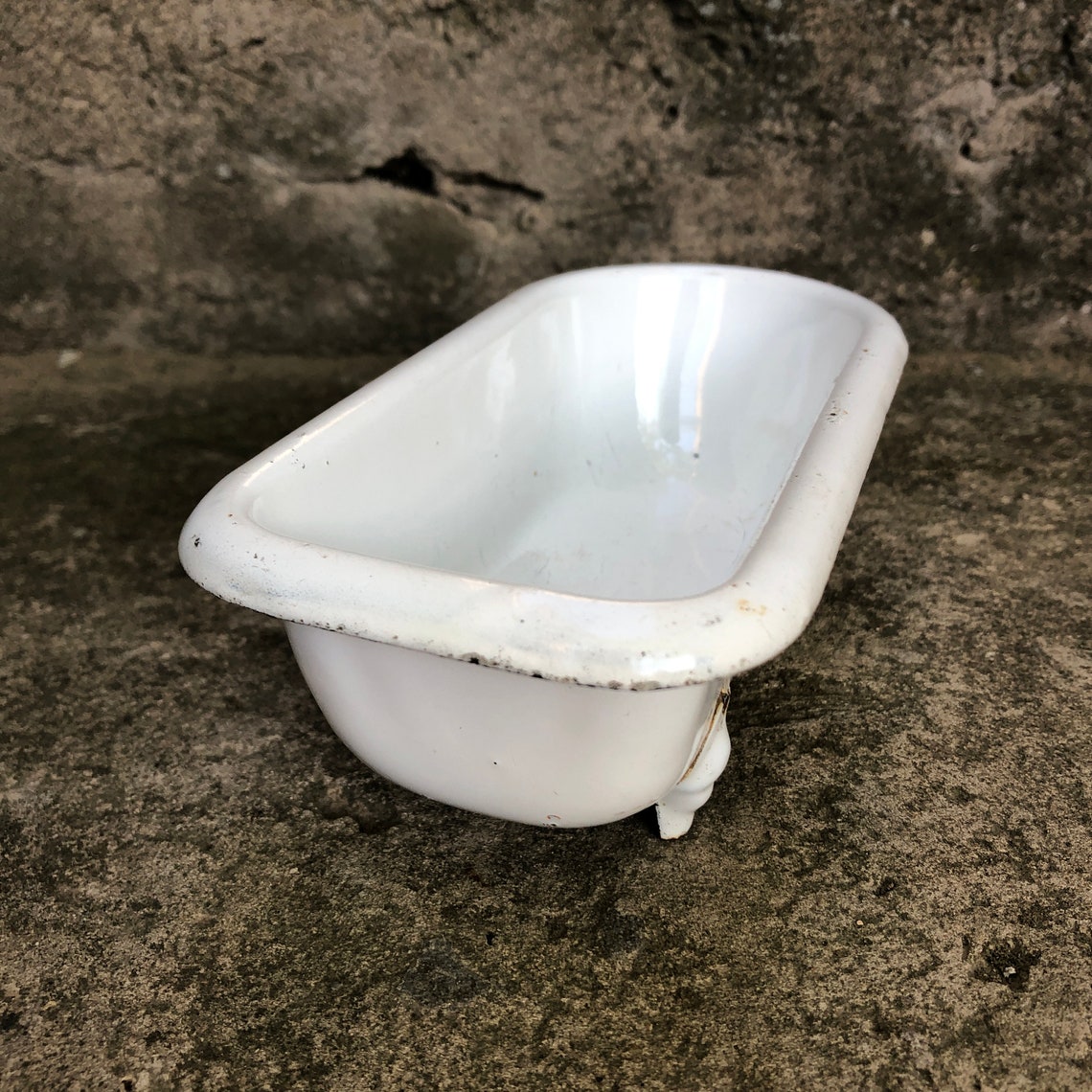 Vintage Toy Bath Enamel Miniature Bath for Dolls Lampart Etsy