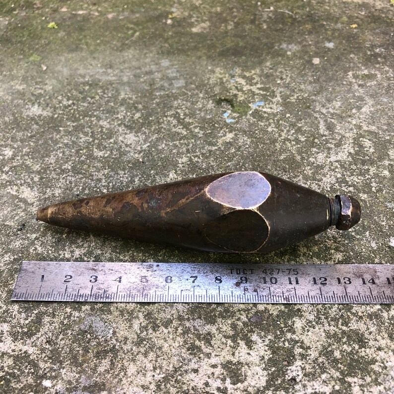 Vintage Plumb Line Bronze Plumb Line Construction Tool Etsy