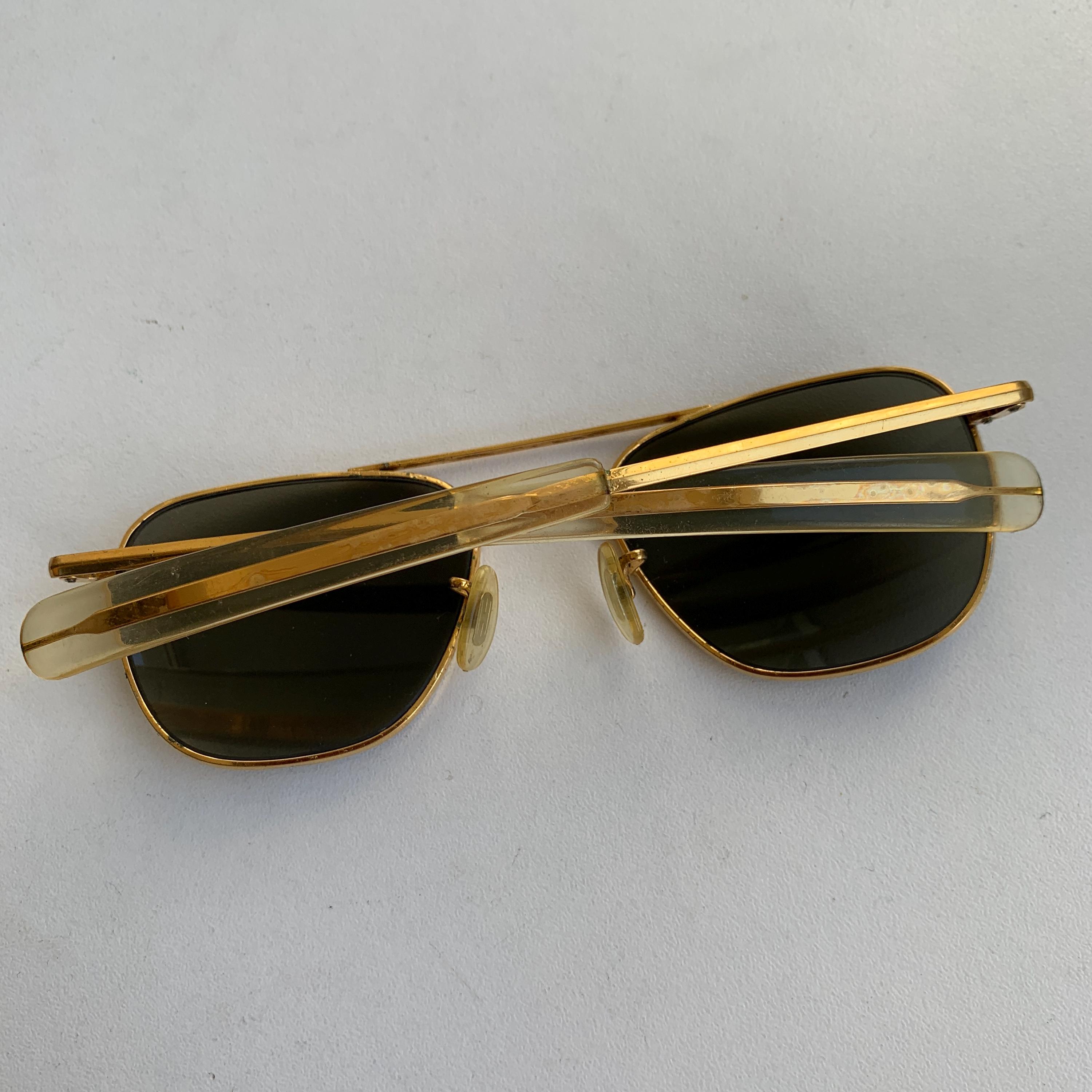 Vintage Randolph Engineering USA HGU-4/P Aviator Sunglasses Gold 52mm 5 1/2 Vintage Sunglasses, Randolph Engineering, Type HGU-4/P  main image 4