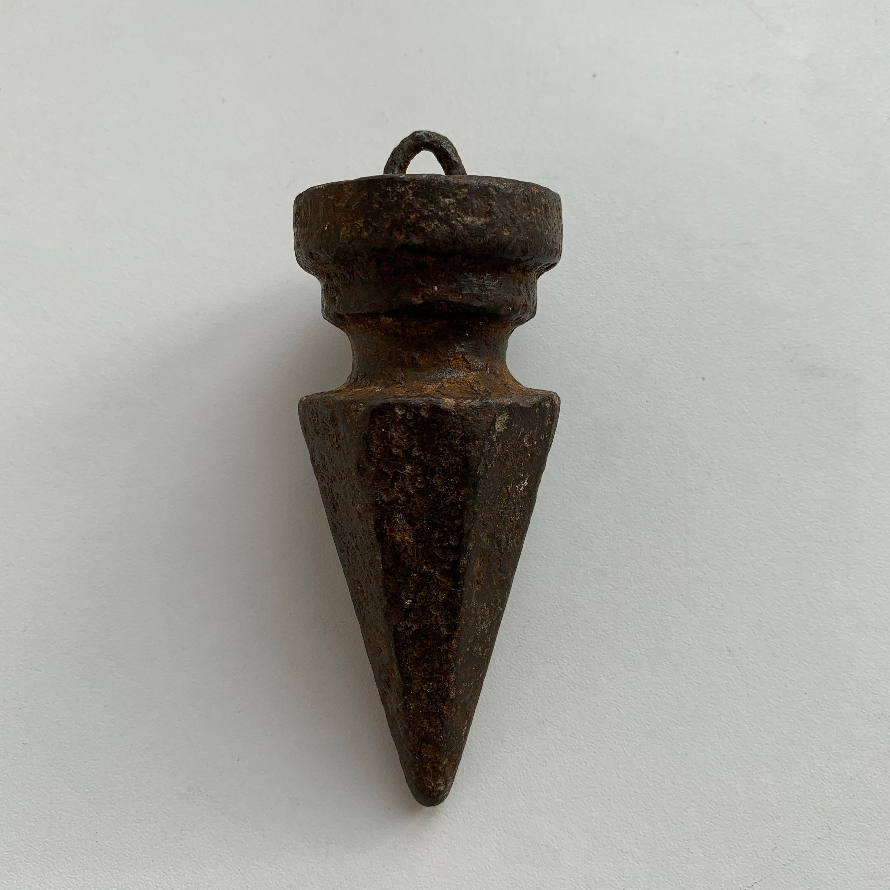 Antique iron plumb line Construction tool Curly plumb line Etsy
