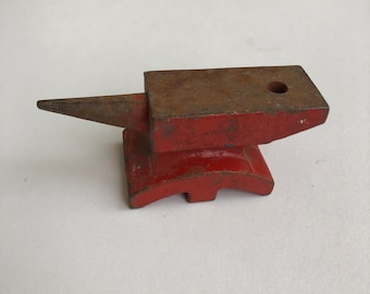 Vintage anvil, Miniature watchmaker's anvil, Jewelry tool, Miniature tools, Antique tool, Craft gift, Father's gift