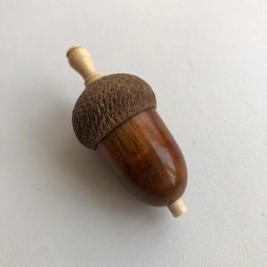 Antique electric switch, Acorn bell button, Wooden electric button, Call button, Lamp switch, Vintage decorative element,