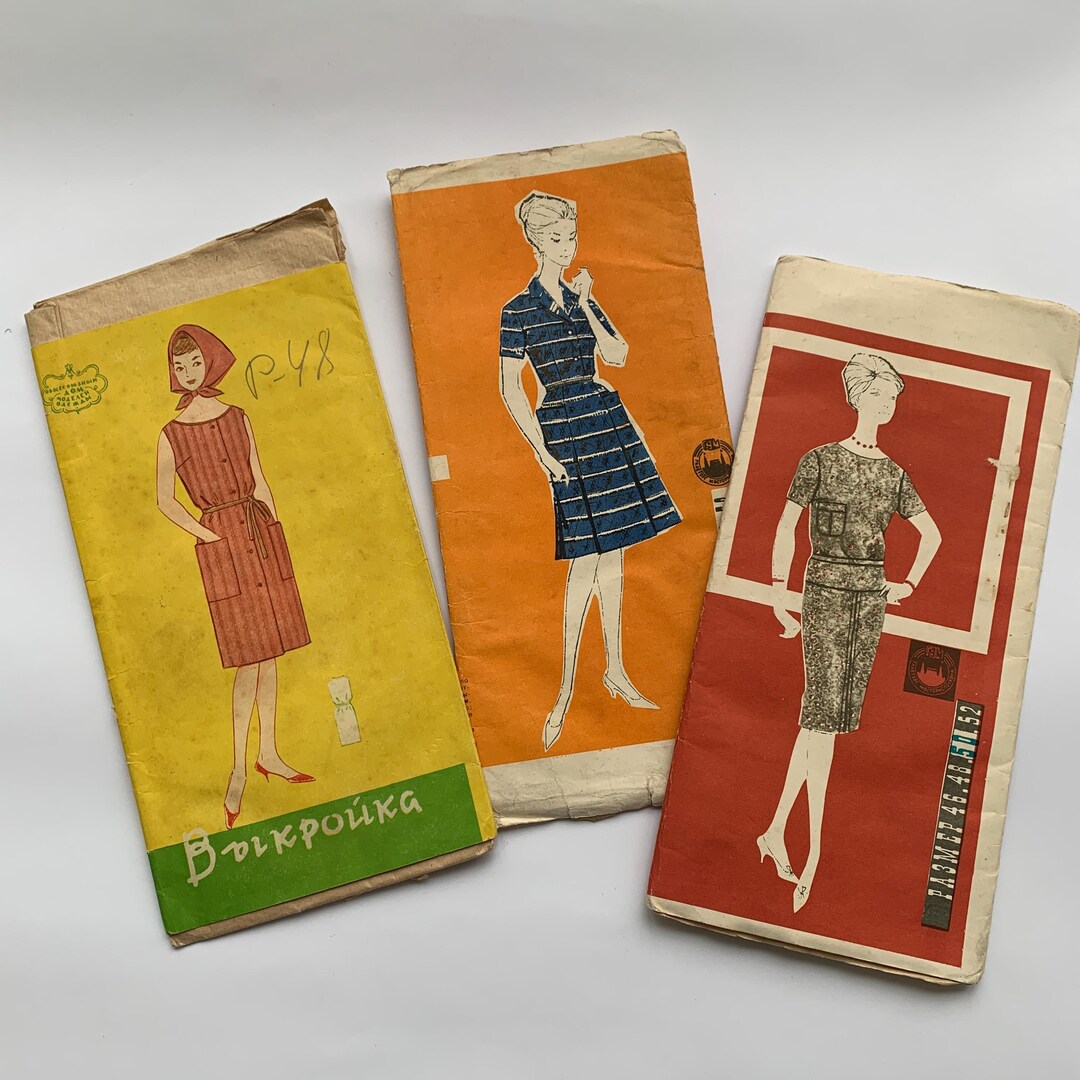 Soviet Pattern Vintage Dress Pattern, Pattern Set, Soviet Pattern, Dress Suit, House ...