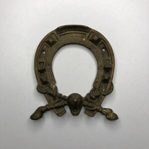 Vintage Horseshoe for Good Luck, Bronze Horseshoe, Jockey Attributes, Door Decoration, Horseshoe Souvenir, Vintage Gift,
