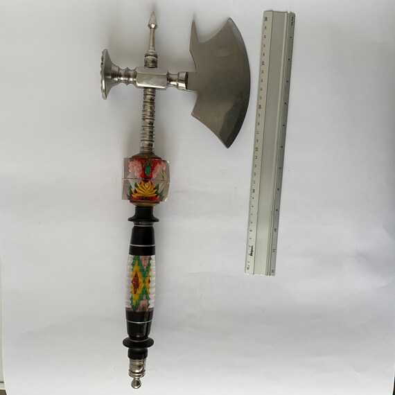 Vintage Meat Ax, Handmade, Soviet Prison Art, Kitchen Knife